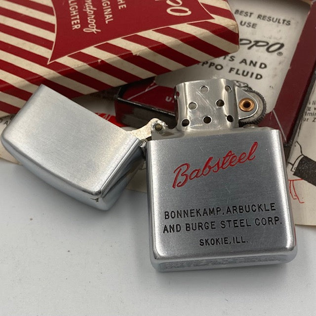 【ZIPPO ライター モデル】 1953年製 スチール製 PAT.2517191 ジッポーの話