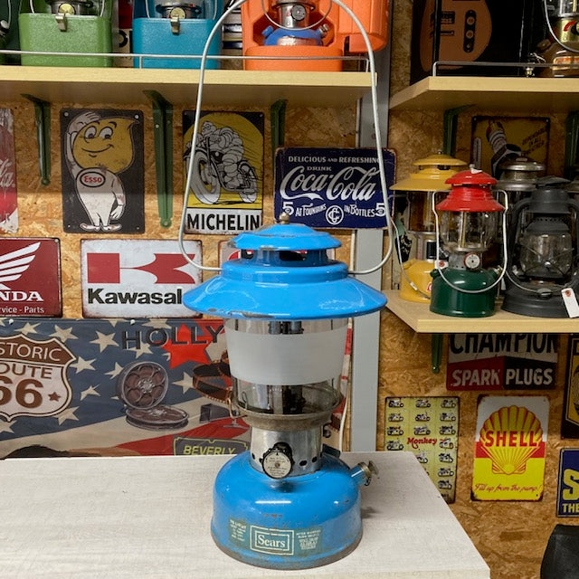 【Coleman ランタン モデル】 シアーズランタンの話 その１１ ― MODEL 72217「シアーズブルー・テーパードグローブ」 ― ⑧-3