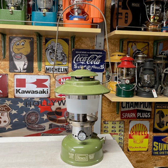 【Coleman ランタン モデル】 シアーズランタンの話 その１５ ― MODEL 72243「アボカドグリーン・テーパードグローブ」 ― ⑨-3