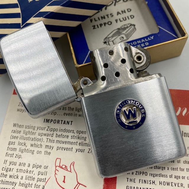1955年式保存状態、良好です ZIPPO ライター 見分け方】 1955年～1958年製 筆記体ZIPPOロゴ