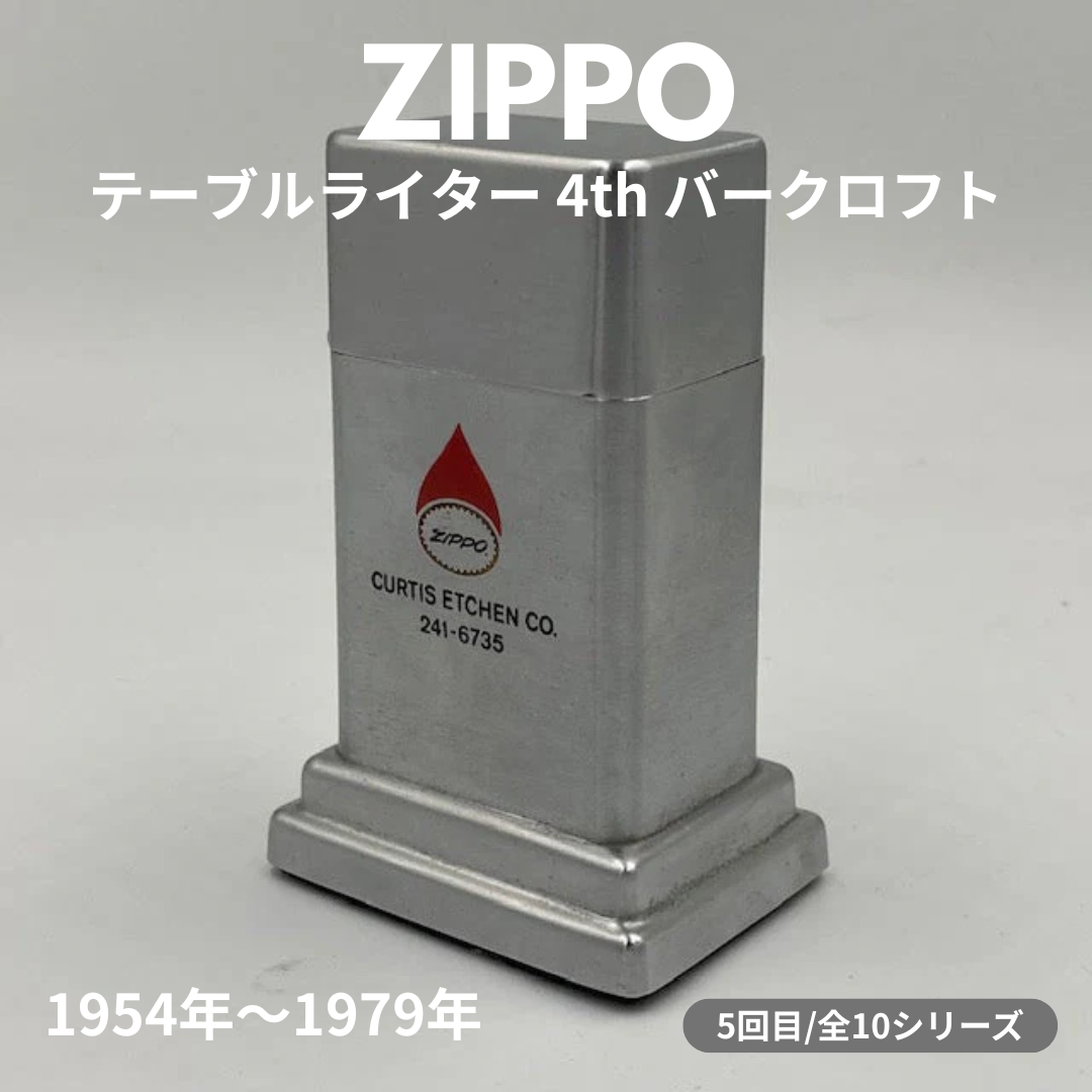 【ZIPPO ライター モデル】 ジッポー テーブルライターの話 その４　― 1954年～1979年 ４th バークロフト ― ⑤