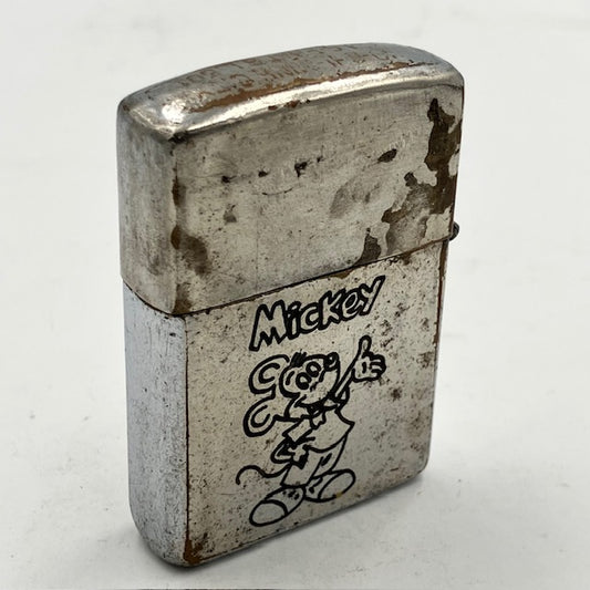 ZIPPO ベトナム 1968年 ミッキーマウス柄 ビンテージ ベトナムジッポー 動作確認済み 【海外直輸入USED品】