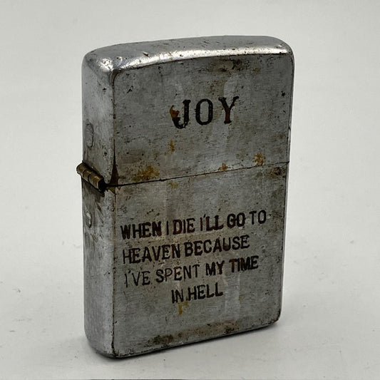 ジッポー ZIPPO ライター 1968年 シブいメッセージのベトナムジッポー 使えます ヴェトナムジッポー【海外直輸入USED品】