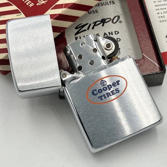 ZIPPO ビンテージ ジッポー 未使用デッドストック 1958年～1959年製 COOPER TIRES クーパータイヤ HELL DRIVERS PAT.2517191 動作確認済み 【海外直輸入USED品】