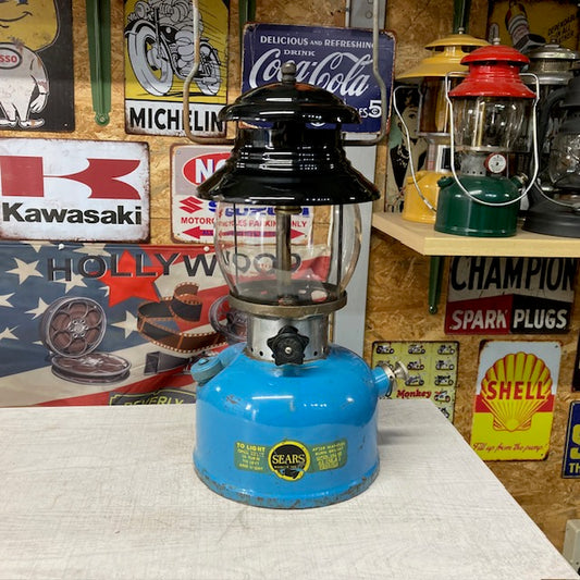 1965年8月　シアーズランタン　200Aモデル　ROEBUCK MODEL 476．74550　ブルー＆ブラック　コールマン　Coleman　ランタン【海外直輸入USED品】