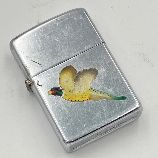ZIPPO ビンテージ ジッポー 1949年〜1951年 タウン＆カントリー PHEASANT キジ PAT.2032695 中古 動作確認済み 【海外直輸入USED品】