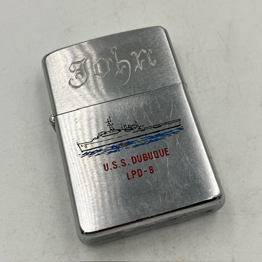 ジッポー ZIPPO ライター 1967年後期 中古 U.S.S DUBUQUE アメリカ海軍 ダビューク【海外直輸入USED品】