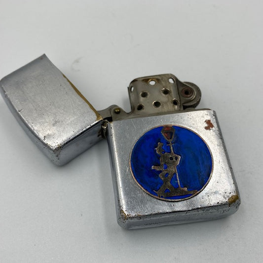 1947年〜1949年　３バレル　ニッケルシルバー製インサイドユニット　ドランカー　ジッポー　ZIPPO【海外直輸入USED品】