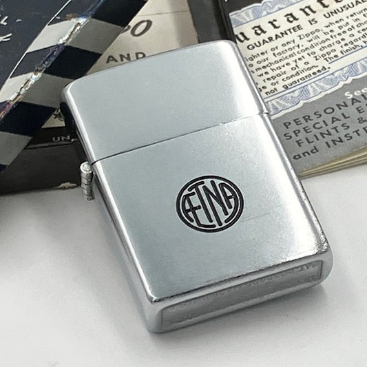 ZIPPO 1951年～1953年 AETNA ｜スチールケース PAT.2032695 未使用 箱・取説付【海外直輸入USED品】