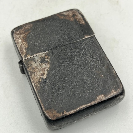 ジッポー ZIPPO ライター 1943年〜1945年 ブラッククラックル 3バレル 水平歯【海外直輸入USED品】