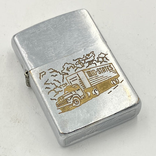 ZIPPO ビンテージ ジッポー 1957年 MID-STATES トラック 中古 動作確認済み 【海外直輸入USED品】