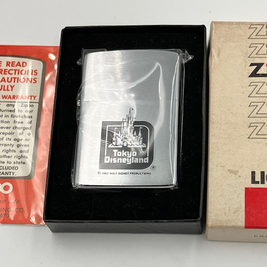 ZIPPO ビンテージ ジッポー 箱入り未使用品 1983年 東京ディズニーランド 取扱説明書 動作確認済み 【海外直輸入USED品】