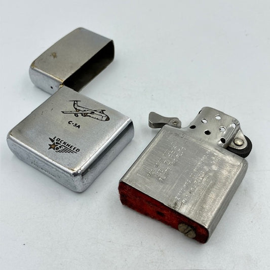 ジッポー ZIPPO ライター 1967年前期 赤フェルト 人気のロッキード社 PAT.2517191【海外直輸入USED品】
