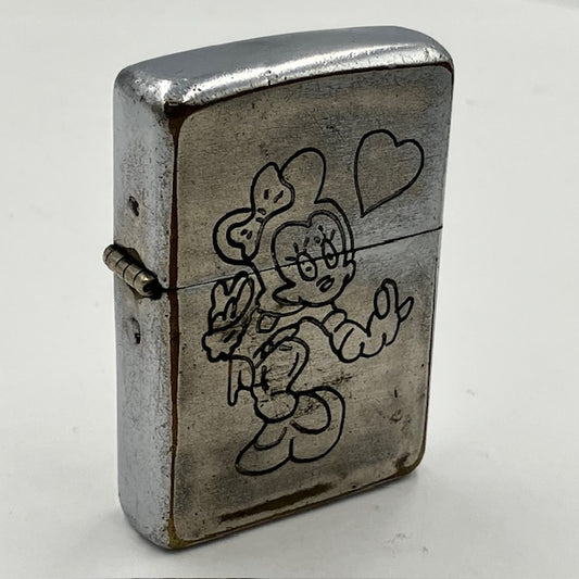 ZIPPO ベトナム 1969年 ミニーマウス柄 ビンテージ ジッポー ベトナムジッポー 中古 動作確認済み 【海外直輸入USED品】