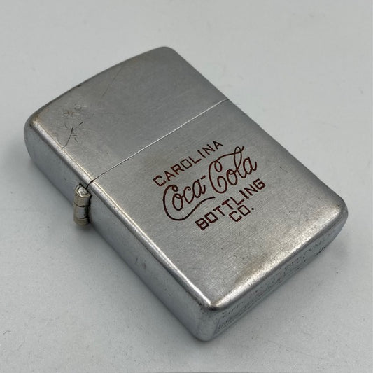 ZIPPO ビンテージ ジッポー 1947年〜1949年 ３バレル コカ・コーラ Coca Cola BOTTLING CO. コカコーラ PAT.2032695 ニッケルシルバーインナー 中古 動作確認済み 【海外直輸入USED品】