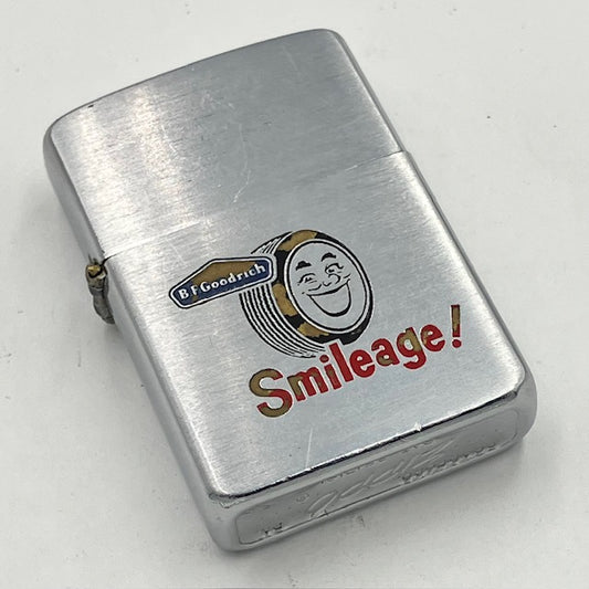 ZIPPO ビンテージ ジッポー 1958年 B.F.Goodrich Smileage PAT.2517191 中古 動作確認済み 【海外直輸入USED品】