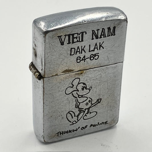 ZIPPO ベトナム 1962年 ミニーマウス柄 ビンテージ ベトナムジッポー 中古 動作確認済み 【海外直輸入USED品】