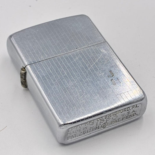 ZIPPO ビンテージ ジッポー 1953年～1955年 フルスタンプ エンジンターン PAT.2517191 中古 動作確認済み 【海外直輸入USED品】