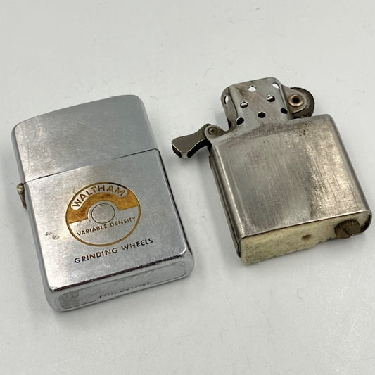 ジッポー ZIPPO ライター 1962年or1963年 ビンテージ 企業もの WALTHAM PAT.2517191【海外直輸入USED品】