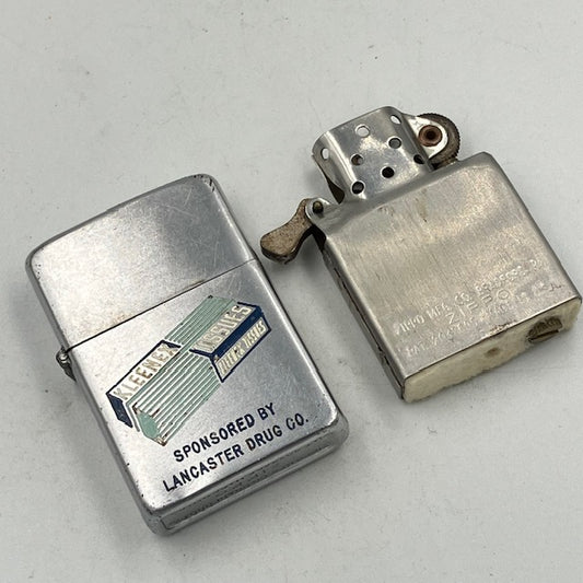 ジッポー ZIPPO ライター 希少 1951年〜1953年 スチール製 クリネックスティッシュ KLEENEX TISSUES ビンテージ PAT.2032695【海外直輸入USED品】