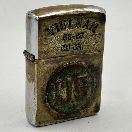 ジッポー ZIPPO ベトナムジッポー 1966年 ミッキーマウス U.Sメタル貼り 使えます ヴェトナムジッポー【海外直輸入USED品】