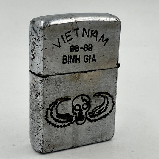 ジッポー ZIPPO ベトナムジッポー 1968年 ドクロ 使えます ヴェトナムジッポー【海外直輸入USED品】