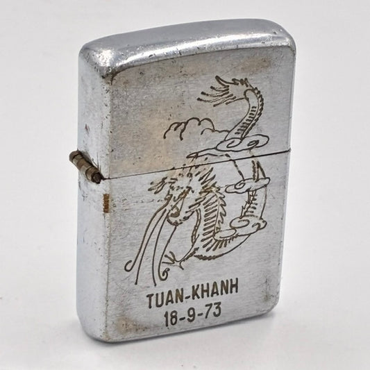 ZIPPO ジッポー ベトナム 1968年 ドラゴン 龍 ビンテージ ベトナムジッポー 中古 動作確認済み 【海外直輸入USED品】