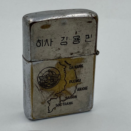 ジッポー ZIPPO ライター ベトナムジッポー 1970年 ベトナム地図 ハングル文字 使えます ヴェトナムジッポー【海外直輸入USED品】