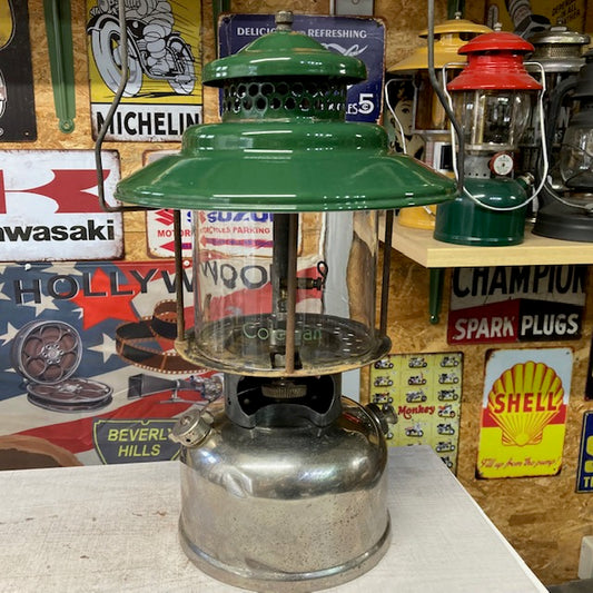 コールマン Coleman ランタン 1928年3月 228 ファーストモデル スラント ビッグハット オールドコールマンロゴグローブ 整備済み【海外直輸入USED品】