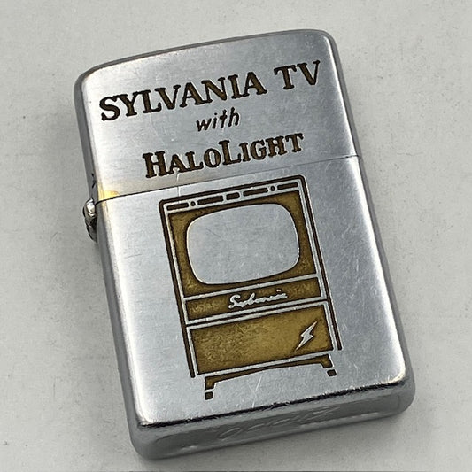 ジッポー Zippo ライター 銘品 1955年〜1956年 SYLVANIA TV with HALOLight PAT.2517191 PAT.PEND【海外直輸入USED品】