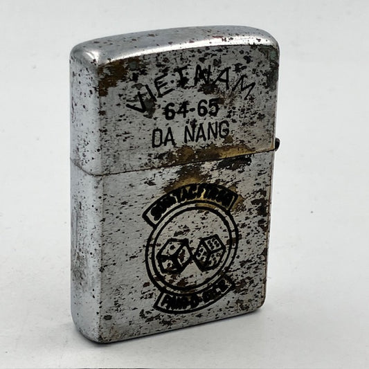 ジッポー ZIPPO ベトナムジッポー 1965年 第90戦術戦闘飛行隊 PAIR·O·DICE 使えます ヴェトナムジッポー【海外直輸入USED品】