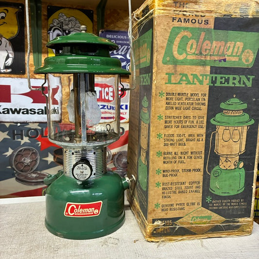 コールマン Coleman ランタン 1966年4月 220F パテペン 美品 箱付き 中古 整備済み 【海外直輸入USED品】