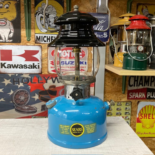 コールマン Coleman ランタン 1966年7月 シアーズランタン 200Aモデル ROEBUCK MODEL 476.74550 ブルー＆ブラック 整備済み【海外直輸入USED品】