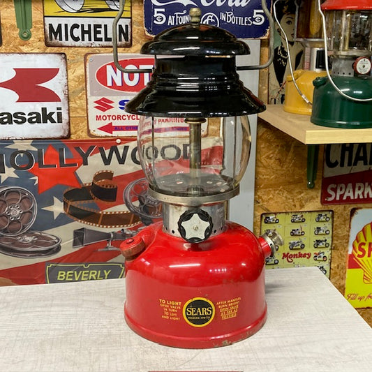 1964年4月　シアーズランタン　200Aモデル　ROEBUCK MODEL 476.74550　レッド＆ブラック　コールマン　Coleman　ランタン【海外直輸入USED品】