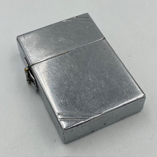 ZIPPO ビンテージ ジッポー 1934年〜1935年 ３バレル アウトサイドヒンジ（外ヒンジ）モデル ダイアゴナルライン コイルスプリング ジッポー ZIPPO 中古 動作確認済み 【海外直輸入USED品】