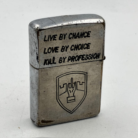 ZIPPO ベトナム 1968年 中指 軍事援助司令部 MACV ビンテージ ベトナムジッポー 【海外直輸入USED品】