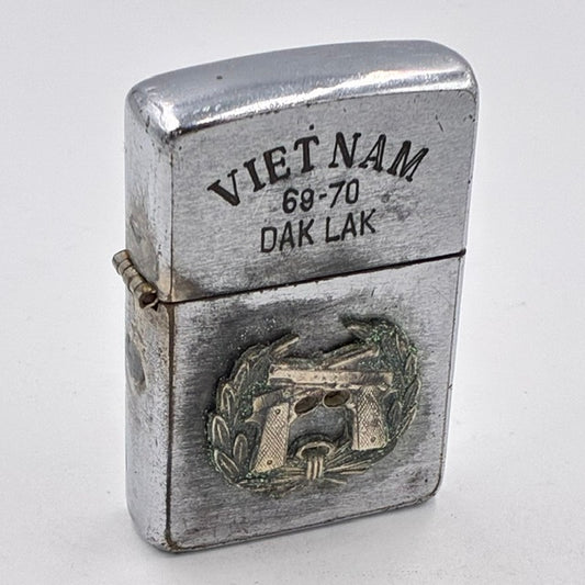 ZIPPO ジッポー ベトナム 1969年 M1911系の自動式拳銃（コルト・ガバメント） チン〇マン ビンテージ ベトナムジッポー 中古 動作確認済み 【海外直輸入USED品】