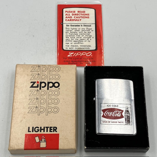 ZIPPO ビンテージ ジッポー 1981年 コカ・コーラ ICE COLD Coca-Cola コカコーラ 中古 動作確認済み 【海外直輸入USED品】
