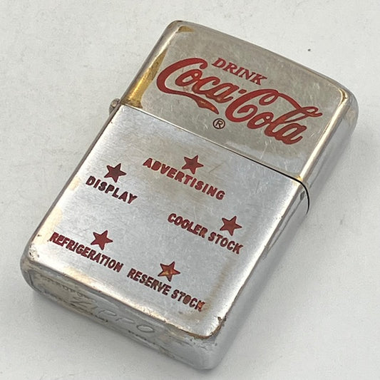 ZIPPO ビンテージ ジッポー 1955～1956年 コカ・コーラ 希少なファイブスター 優秀店表彰 コカコーラ PAT.2517191 中古 動作確認済み 【海外直輸入USED品】