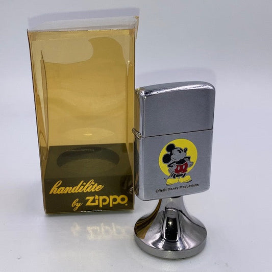 ジッポー ZIPPO ライター 1971年 ミッキーマウス ハンディライト オリジナルボックス ディズニー 卓上【海外直輸入USED品】