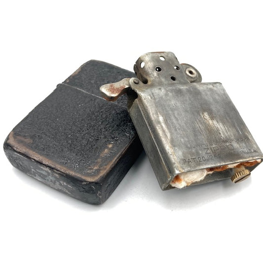 1943年～1945年 ジッポー ZIPPO ブラッククラックル 3バレル【 海外直輸入USED品】