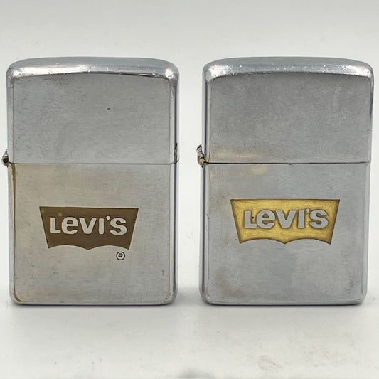 【超貴重品】ZIPPO ビンテージ ジッポー 1968年 リーバイス LEVI'S 2本セット 【海外直輸入USED品】