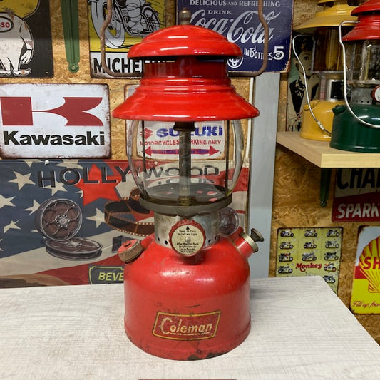 コールマン Coleman ランタン 1956年5月 200A イエローボーダー サンシャイングローブ 整備済み【海外直輸入USED品】