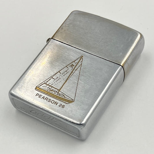 ZIPPO ビンテージ 1973年 PEARSON 26 ヨット絵柄 ジッポー 中古 火花確認 【海外直輸入USED品】