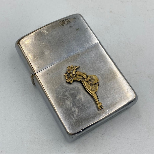 ジッポー Zippo ライター 1968年 WINDY ウィンディー メタル貼り【海外直輸入USED品】