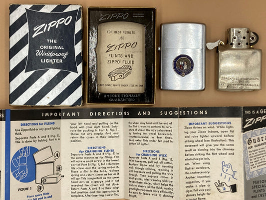 1949年～1951年　ジッポー　ZIPPO　ALTA BATES COMMUNITY HOSPITAL　青箱　ニッケルシルバー
