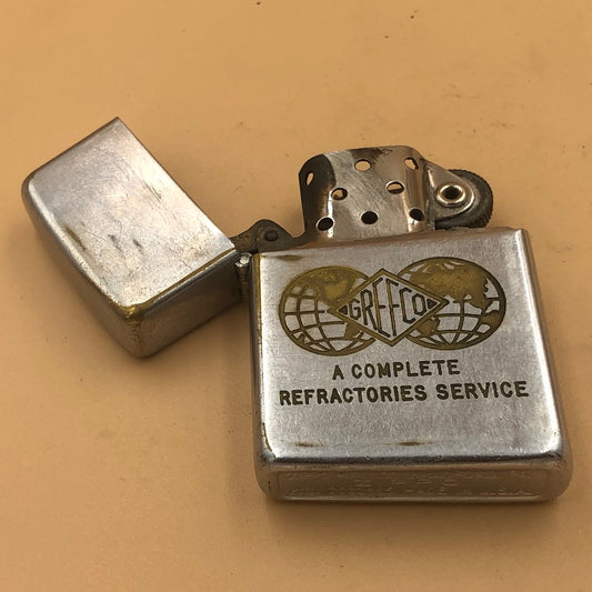 1949〜1951年製　ジッポー ZIPPO　企業もの　GREFCO　A COMPLETE REFRACTORIES SERVICE　PAT.2032695