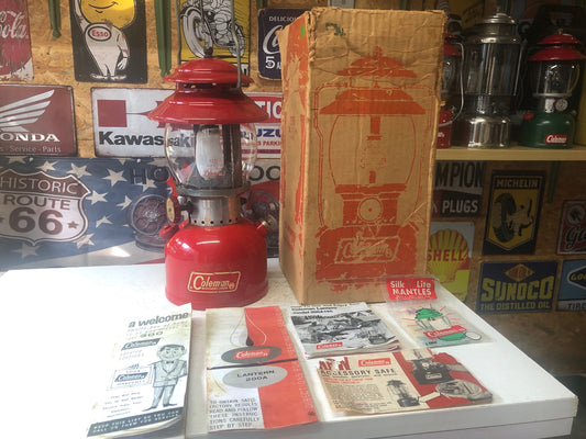 1969年6月　コールマン Coleman 200A パテペン　ランタン　箱　200A195ボックス　インストラクション等　