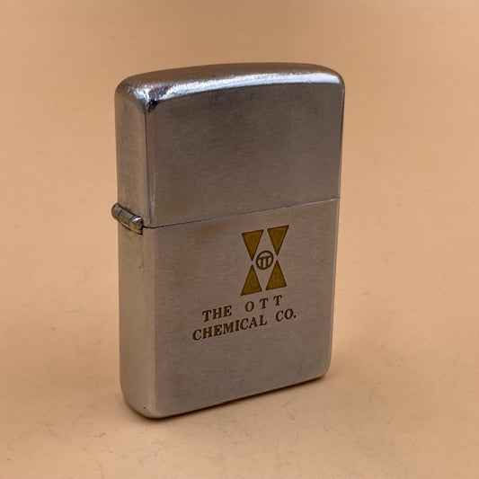 ジッポー Zippo ライター 1969年 THE OTT CHEMICAL CO. 企業もの 豆腐フェルト【海外直輸入USED品】