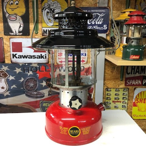 1964年2月　シアーズランタン　MODEL 476．74070　ブラック＆レッド　ビッグハット　コールマン　Coleman　ランタン